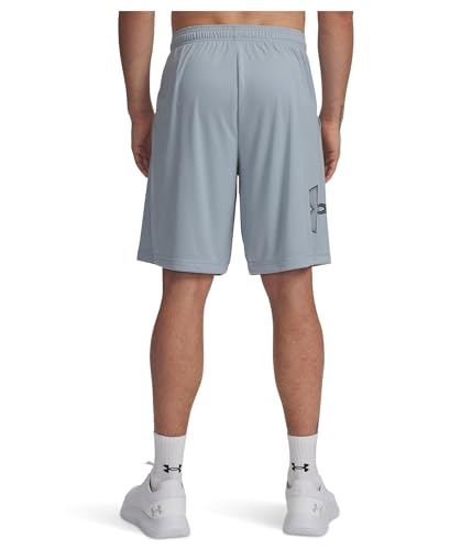 Image of Under Armour Men's Tech Graphic 10 inch Shorts, (467) Harbor Blue / / Black, XX-Large