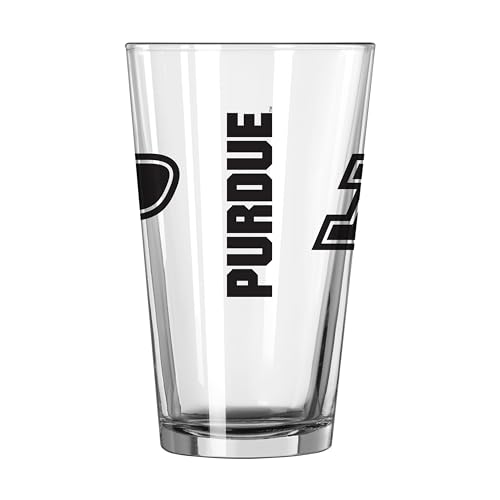 Image of Logo Brands NCAA 16 oz Pint Glass - Durable Glass With Bold Team Color- Chip-Resistant Rim Drinkware For Fans, Tailgates, Home Bars & Everyday Use