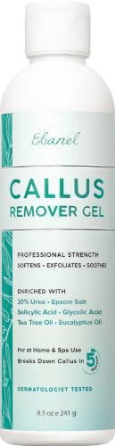 Ebanel Salon Grade Callus Remover for Feet with 20% Urea, Pedicure Gel Peel