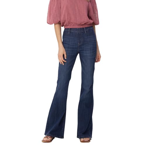 Judy Blue High Waist Pull On Flare Jeans (US, Waist, 28, Long, Dark)