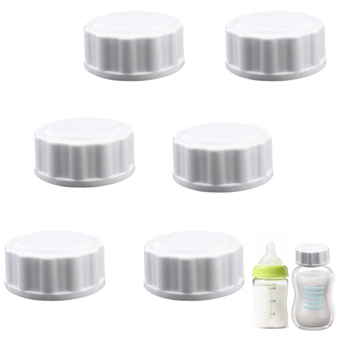 Image of Philips Avent Bottle Caps 6-Pack – Leak-Proof Replacement Lids for Avent Wide-Neck Baby Bottles