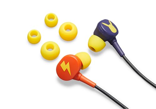 Image of PowerA Wired Earbuds for Nintendo Switch - Pikachu Blossom, 3.5 mm, Wired, Officially Licensed