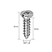 Niooliuk Pack of 100 M1.4 X 5mm Stainless Steel Phillips Round Head Self Tapping Screws Bolts