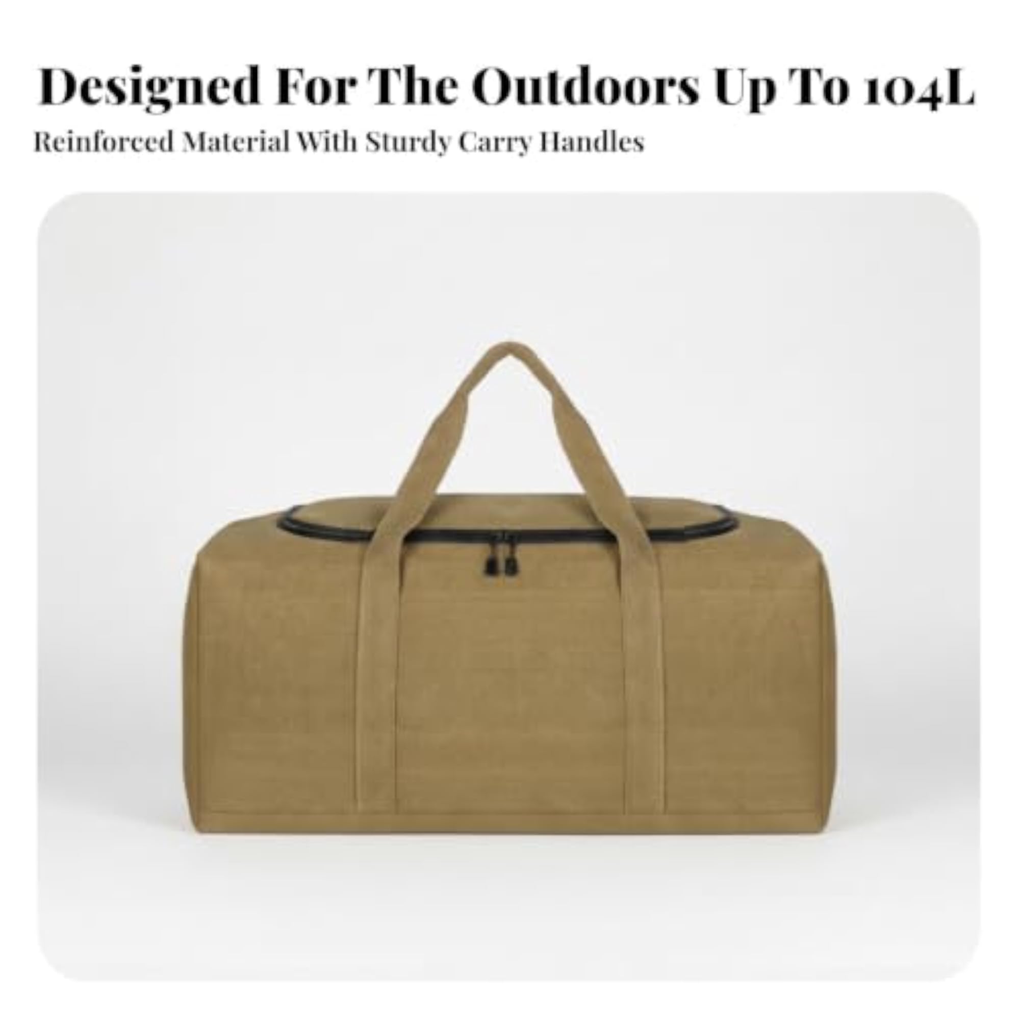 Heavy-Duty Camping Gear Organizer for Travel, 82L Storage Bag