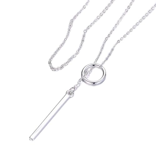 Collier cercle argent 925 anti-ternissement chaîne femme