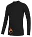 TeGlraddix Youth Boys ＆ Girls Thermal Compression Shirt Long Sleeve, Athletic Fleece Base Layer Undershirt Football Baseball Black S