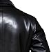 OBX Fashion Casual Leather Blazer For Men - Genuine Lambskin Mens Real Leather Jacket Coat Black (XL)