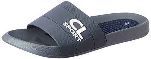 Image of mens Cl-f-m-205 grey-navy Slipper
