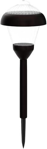 Miniatura 3 de SOLPEX Paquete de 4 luces solares de camino de alto lúmenes, luces solares de metal, 2 luces LED brillantes, impermeables, IP65 de encendidoapagado