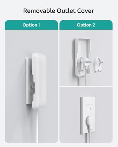 Two Prong Extension Cord 10FT, for Old House Non-Grounded Outlets, White - image 5