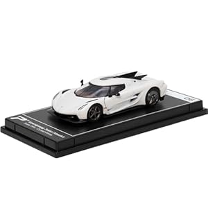 PosterCars 1:64 Scale Koenigsegg Jesko Absolut Crystal White Hypercar League Collection No.6