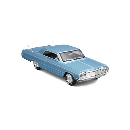 Maisto 1964 Chevrolet Impala SS Blue Metallic Special Edition Series 1/26 Diecast Model Car by Maisto - Image 6