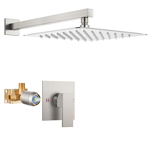 Airuida Shower Faucet Set with 12in Rain Shower Head