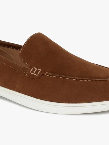 Image of Cantabil Casual Loafers Shoes for Men l Lightweight & Comfortable with Cushioned Insole PU Upper TPR Sole Lace-Up on Closure (P MFTW00139)