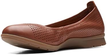 Clarks Jenette Ease Ballet Flat, Tan Leather, 12 Medium | Image 6