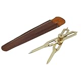 REPLICARTZ 6 Inch Brass Artistic Proportional Divider with Leather Cover Pouch (6 inch)