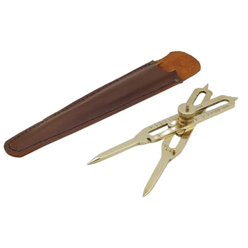REPLICARTZ 6 Inch Brass Artistic Proportional Divider with Leather Cover Pouch (6 inch)
