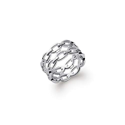 Bague Argent 925 maille chaine ajourée Tata Gisèle pour femme