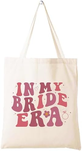 LIBIHUA My Bride Era Shoulder Bag - Bridal Shower & Bachelorette Party Tote, Engagement & Wedding Gift for Bride to Be, Fiancee, Wifey