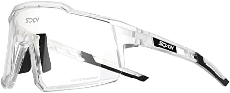 SCVCN Photochromic Cycling Glasses with TR90 Sports Sunglasses Women Men Running Clear MTB Bike Bicycle Accessories 12
