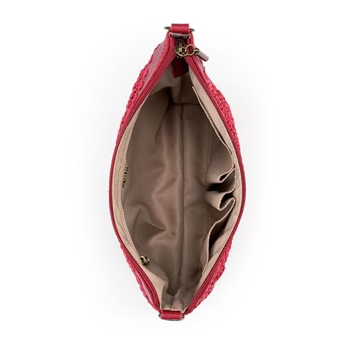Image of The Sak Lumi Convertible Crossbody Purse - Women's Handbag for Everyday & Travel, 3-in-1 Small Crossbody in Crochet & Leather