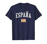 Spain Vintage Sports Design Spanish Flag Espana T-Shirt