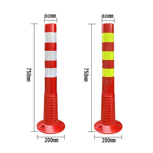 Poste de Tráfico Reflectivo 75 cm con base estable miniatura 2