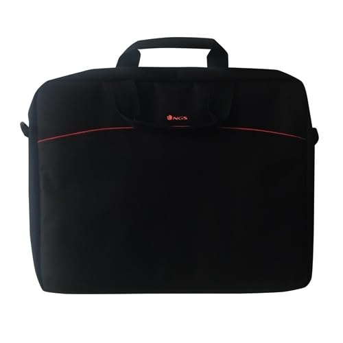 maletín portátil de Poliamida 15,6' Color Negro, Ideal para Transportar laptops y Documentos con Estilo y Seguridad.