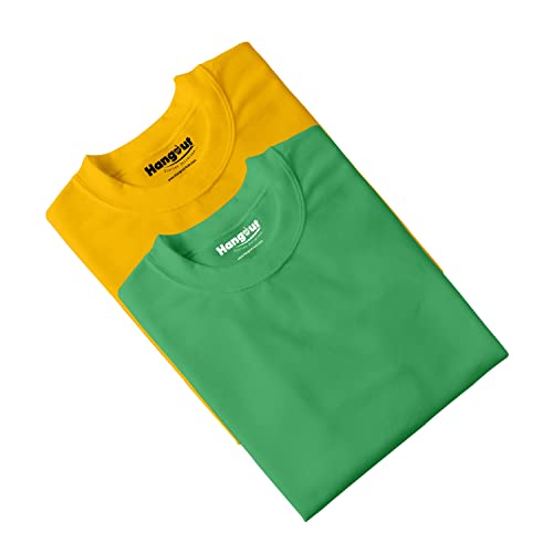 Image of Hangout Hub HH95 Tshirt for Womens | Regular Fit | Super Combed Cotton Women T-Shirt | Solid Plain Tees | Round Neck T Shirt | Half | Pack of 2 | 3 | 4 | 5 | 6