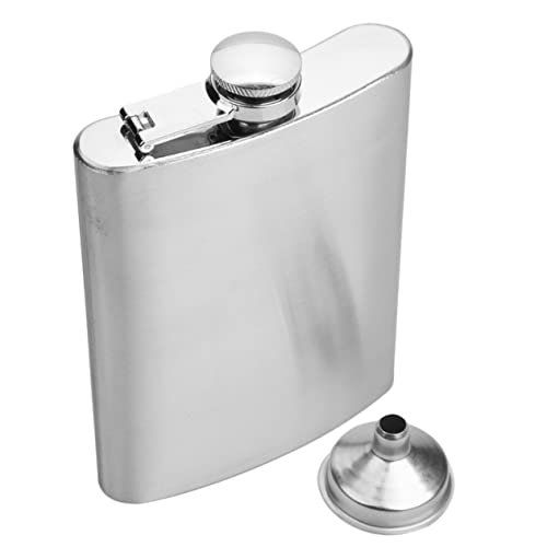 Alipis 1 Set Professional Canteen Camping Accessories Camping Wine Flask Leak-proof Flask Accessory Silver Stainless Steel