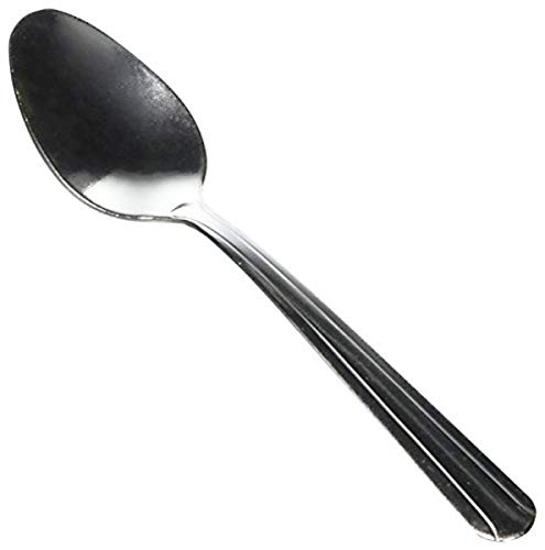 Winco 12-Piece Dominion Heavy Weight Teaspoon Set, 18-0 Stainless Steel, Silver