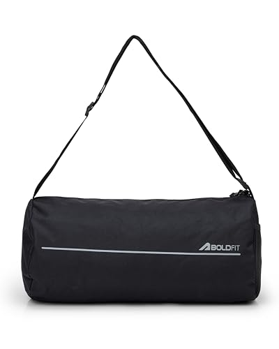 Image of Boldfit Gym Bags for Men Compact Sports Duffle for Women Unisex Duffle Bag for Carry & Travel Adjustable for Shoes Towel Duffel Sports Bag