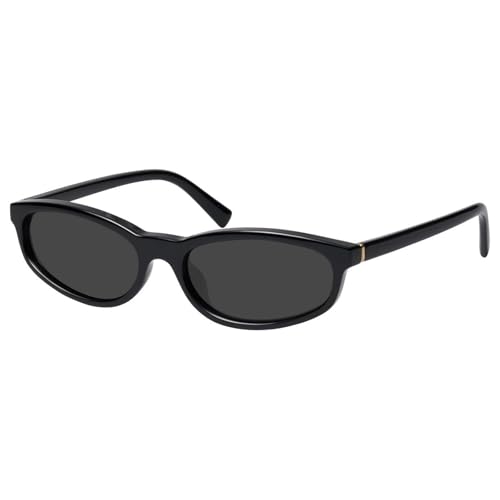 mosanana Retro Cat eye Sunglasses Rectangle Oval Y2k Women 90s Trendy Narrow Small MS52583