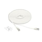Longitud: 7,6 m Amazon Basics - Cable de red Gigabit Ethernet RJ45 Cat-7 plano, 7,6 metros