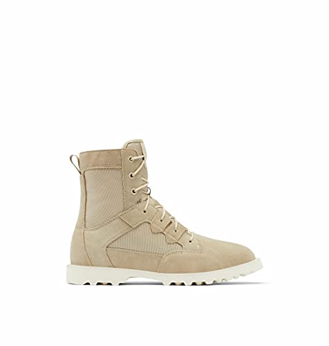 Sorel Men's Caribou Otm Wp Boot — Ancient Fossil, Chalk — Waterproof Leather Rain Boots — Size 8 #TOP19