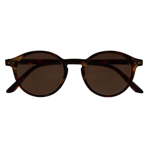 OPULIZE REY Lunettes de Soleil - Montures Rondes Rétro - Marron Écaille de Tortue Mat - Hommes Femmes - Charnières à Ressort - S56-2