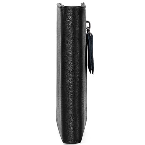 Real Leather Wallet for Men Women Bifold Compact Card Holder, Slim Purse with Zipper Coin Pocket, ID Window3