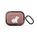 CASETiFY バウンス ケース AirPods Pro ケース(第1世代 & 第2世代) - Bunny Carrying Strawberry - マット ダスティー ローズ