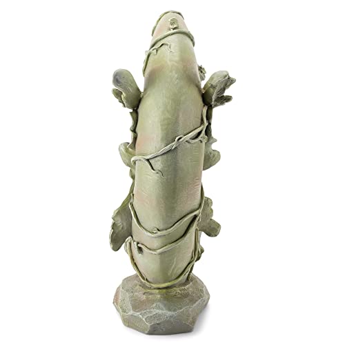 Napco Imports Resin Stone Fairy Moon Statue With Bronze Finish 14102 #TOP3