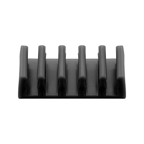 Goobay, Organizer Per Cavi, Scrivania, Supporto Adesivo, Nero, Set 2 Pezzi - 6