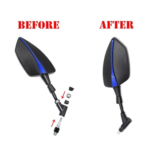 Espejo retrovisor izquierdo y derecho ajustable de 10mm universal para moto XT 3