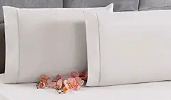 4 Fronha Avulsa Percal 200 Fios Algodão Ponto Palito Branca