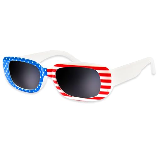 4th Of July Sunglasses American Flag Sunglasses for Independence Day Flag Day June 14th Events Sunglasses Protect Your Eyes from UV Rays Outdoor Activities Fashion Accessories Style A