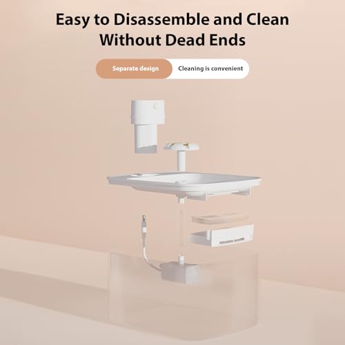 Fuente de agua automática inalámbrica para mascotas ASHATA miniatura 7