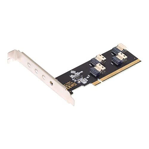 chenyang Four 4X Slimline SFF-8654 X4 NVME to PCI-Express X16 3.0 4.0 Raid Card VROC Raid0 Hyper Adapter