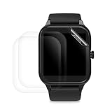 kwmobile 3X Transparente Displayschutzfolie kompatibel mit Blackview R3 Pro Smartwatch - Schutzfolie für Fitness Tracker Displayschutz