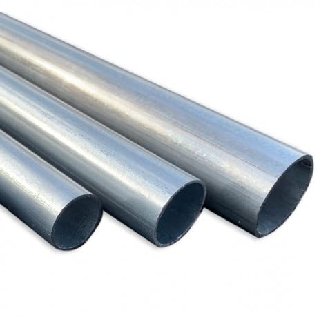 Tubes Acier galvanisé à la Coupe - Long 2.50 m, Diamètre 32 mm, Lot de 4