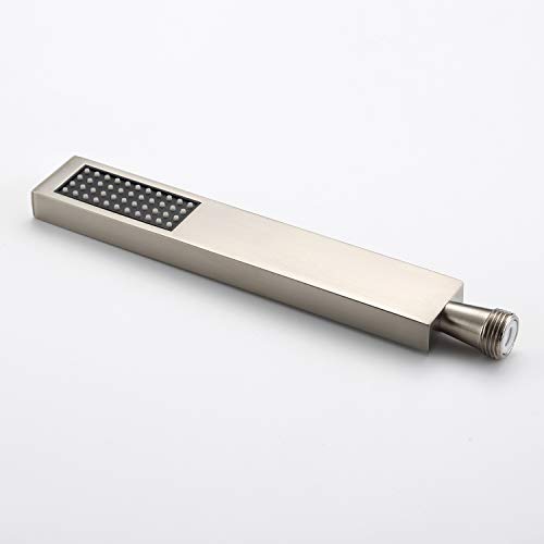 Roman Tub Faucet With Hand Shower, Waterfall Tub Filler Deck Mount Brushed Nickel, Sumerain #TOP7