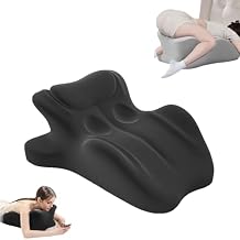 Couple Pillow for Intimacy & Support - 27 Memory Foam Wedge - Perfect Position Instantly - Lumbar & Neck Support - Multi-Position Comfort for Sitting, Lying, BedBlack