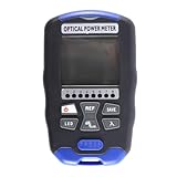 Fasizi 3-in-1 Optisches Leistungsmessgerät, Glasfasertester mit RJ45-Tester und Beleuchtung, -70~+10dBm 850-1700Nm Digitalanzeige, wiederaufladbares tragbares Werkzeug